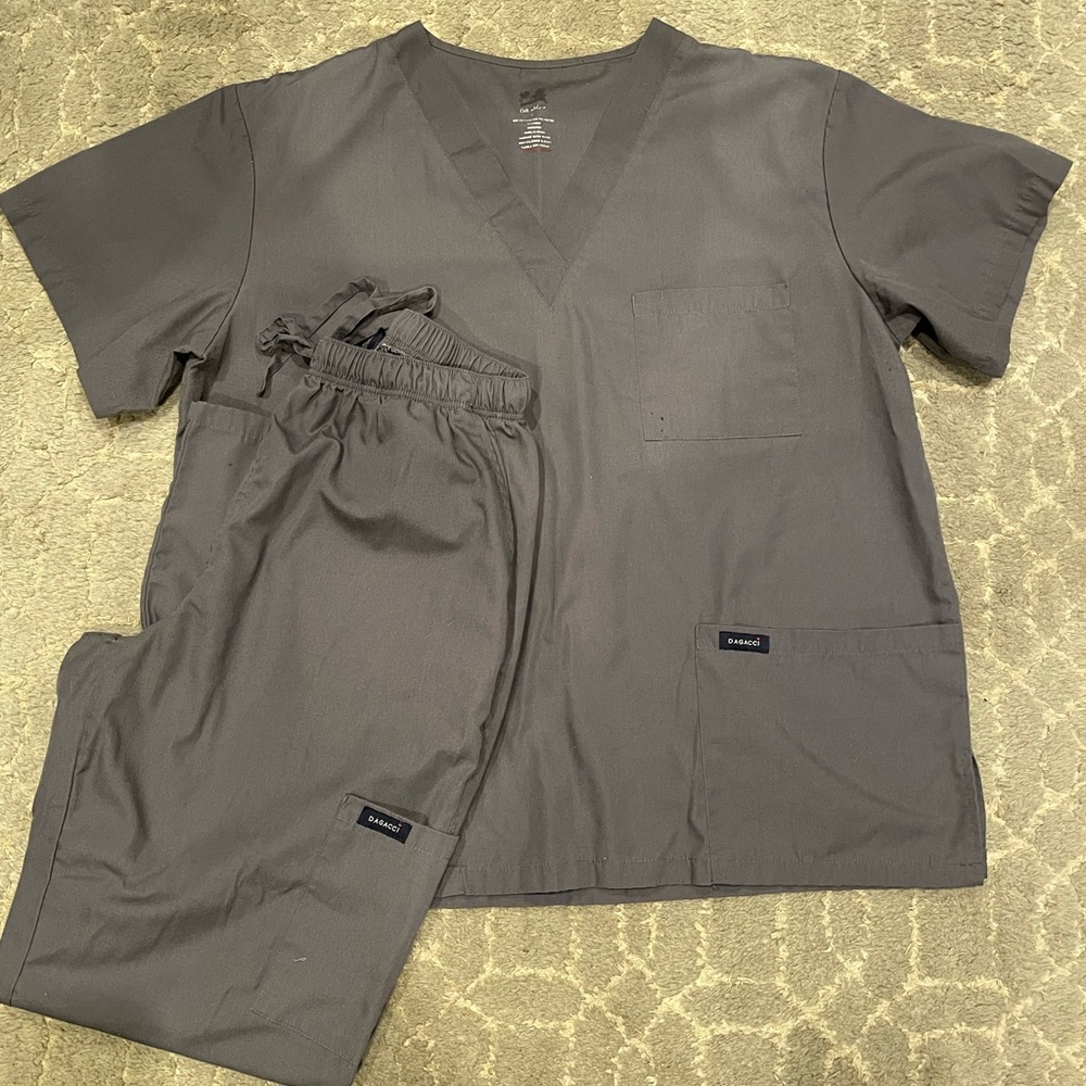 Grey Dagacci Scrub Top & Pants